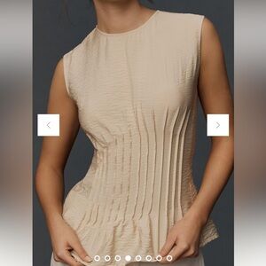 Anthropologie pleated top